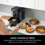 Ninja Double Stack DualZone Digital Air Fryer (SL300IN) | 7.6L, Cook 4 Foods at Once | Vertical Design - Image 5