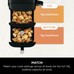 Ninja Double Stack DualZone Digital Air Fryer (SL300IN) | 7.6L, Cook 4 Foods at Once | Vertical Design - Image 8